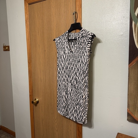Tart XS Multi-Color w/Geometric Print Knee-Length Cap Sleeve Sheath Dress - EUC - Picture 1 of 4